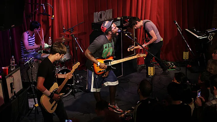 UK dance-punk purveyors Bloc Party return to KCRW's Apogee Sessions to premiere live versions of songs from their new album, with a decidedly more rock-driven sound.