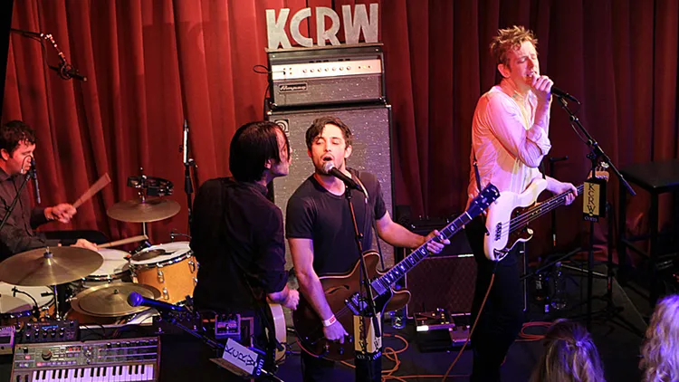 Indie rock super group Divine Fits combines the talents of four unique musicians with a wide range of talents, and they recorded a high-energy set for KCRW's Apogee Sessions.