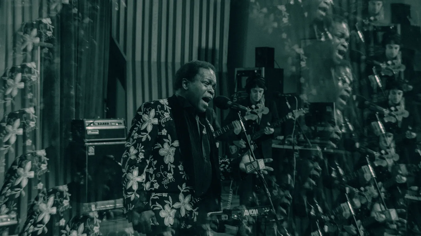 Lee Fields performs with a seven-piece band at KCRW.