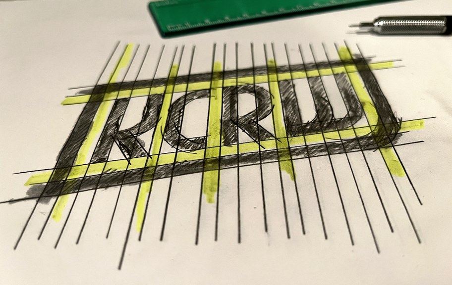Sketch of new KCRW Logo