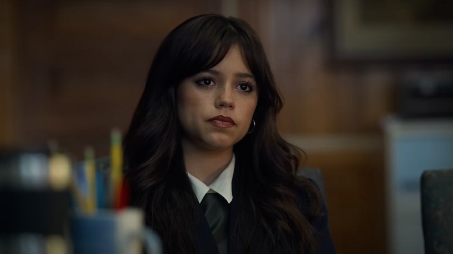 In “Miller’s Girl,” Jenna Ortega plays a gifted, Gothic, 18-year-old student who lives in a small Tennessee town with mostly absent parents.