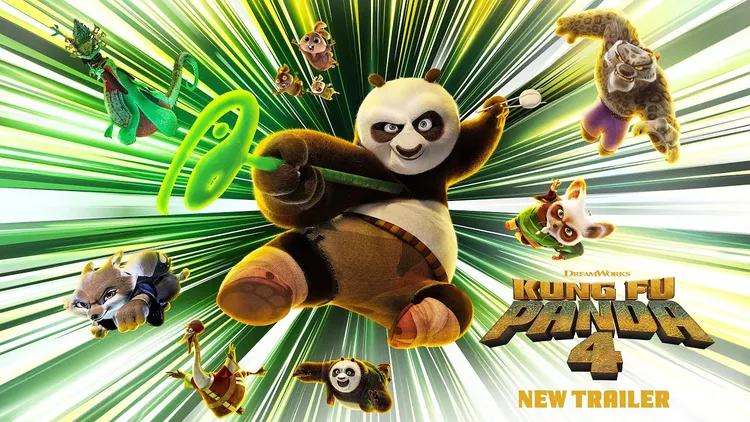 The latest film releases include Kung Fu Panda 4, Love Lies Bleeding, and American Dreamer.