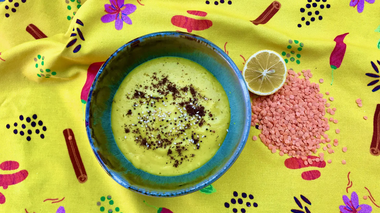 Shorbat Adas is a warming and nutritious Middle Eastern soup of red lentils and spices finished with lemon juice.