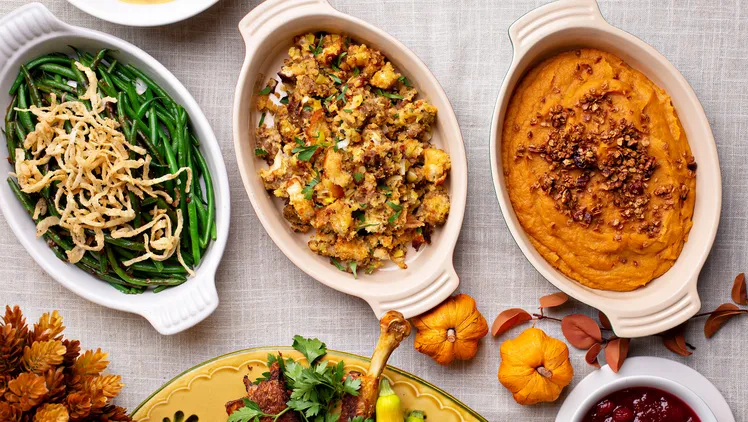 From turkey stuffing balls and Caesar Brussels sprouts to Vietnamese-Style Green Beans and Cranberry-Kumquat Relish, it's everything except the turkey.