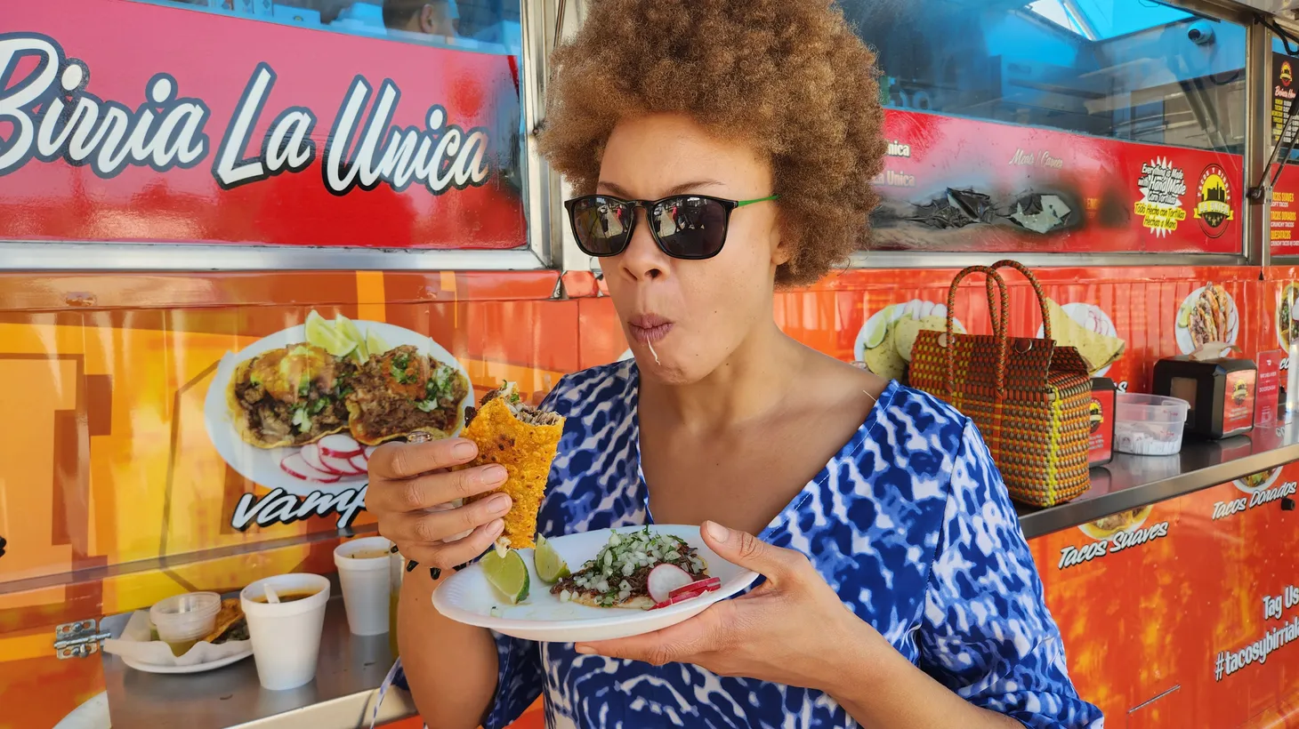 Mona Holmes says her expat niece Christine (pictured) is compelled by the diversity and variety of food, especially Mexican cuisine, in Los Angeles.