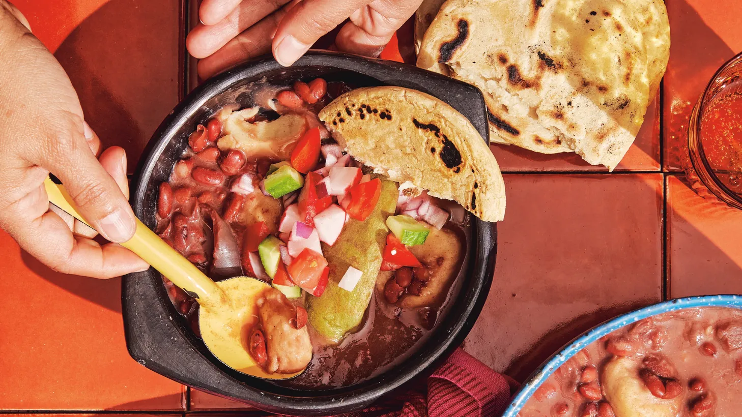 Frijoles are one of the staples of Salvadoran cuisine.