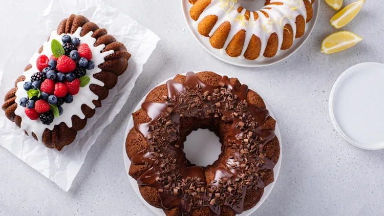 Have a hankering for a show-stopping chocoflan, a classic Bûche de Noël, a delicious vegan, gluten-free cake, or a sugar-free Bundt? We've got recipes.