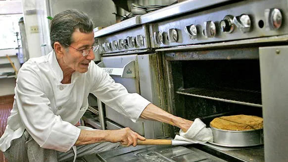 Ciro Marino makes his famous cheesecake at his namesake restaurant. Today, his son Sal mans the stoves.