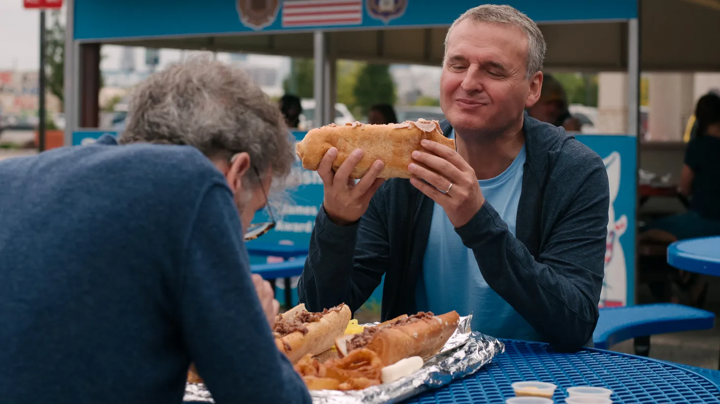 Phil Rosenthal makes a stop in Philadelphia for hoagies in the latest season of “Somebody Feed Phil.”