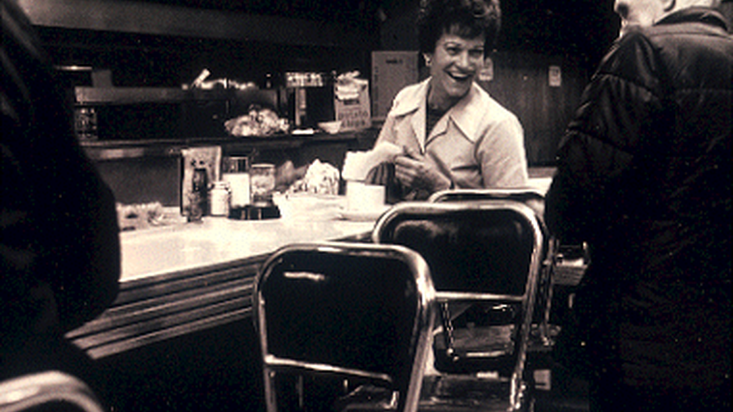 Waitress in diner, 1981