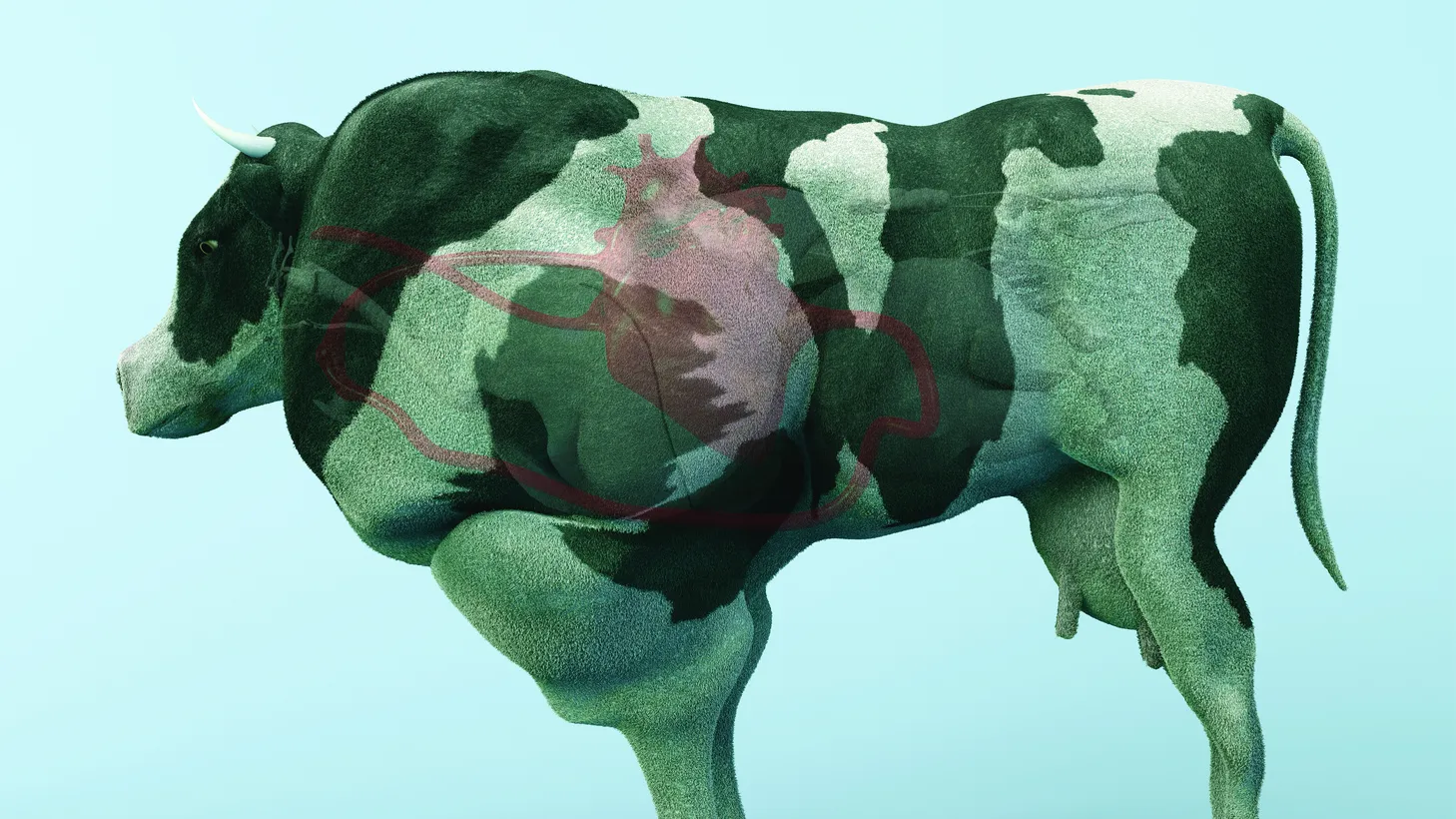 In his project “The Cow of Tomorrow,” artist Paul Gong creates a future scenario where already heavily redesigned farm animals can be further modified for energy production.