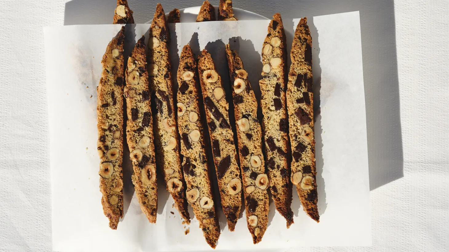 Natasha Pickowicz's fennel, chocolate, hazelnut spears were born from a kitchen accident.