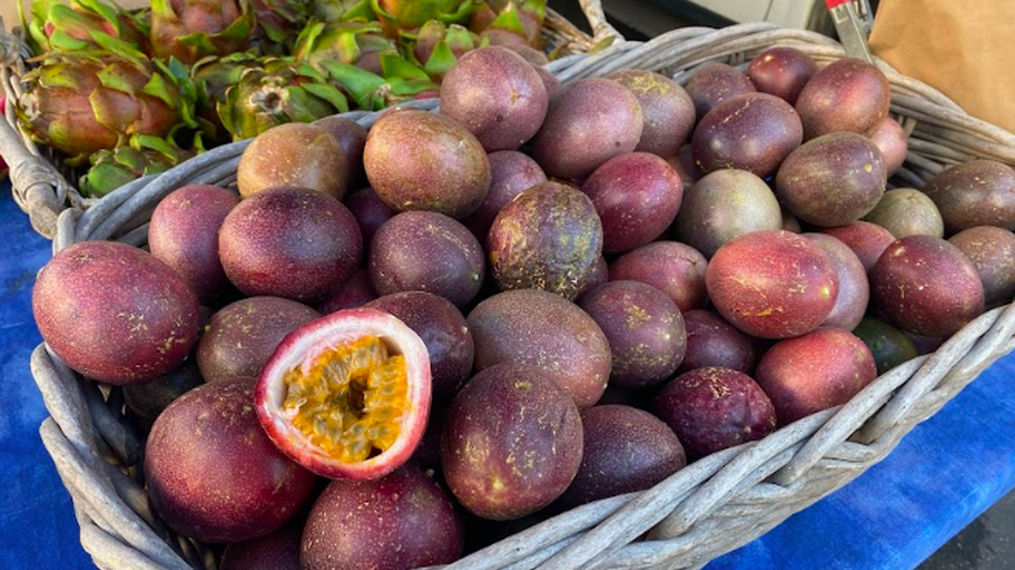 Nick Brown says the secret to growing plump passion fruit is pollination.