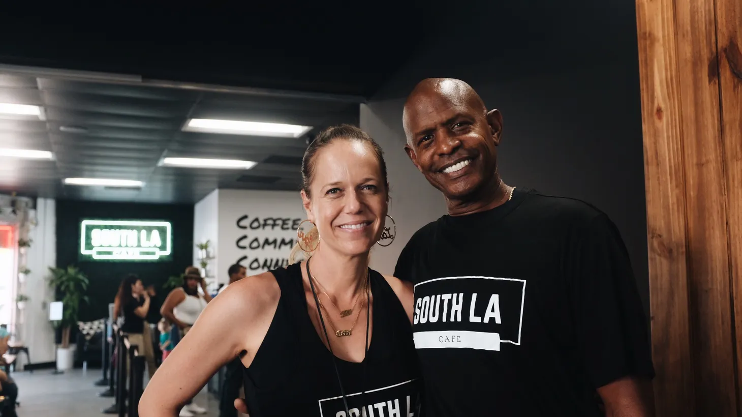 Joe and Celia Ward-Wallace grew up in the neighborhood where they opened South LA Cafe, bringing healthy food and creating a community hub.