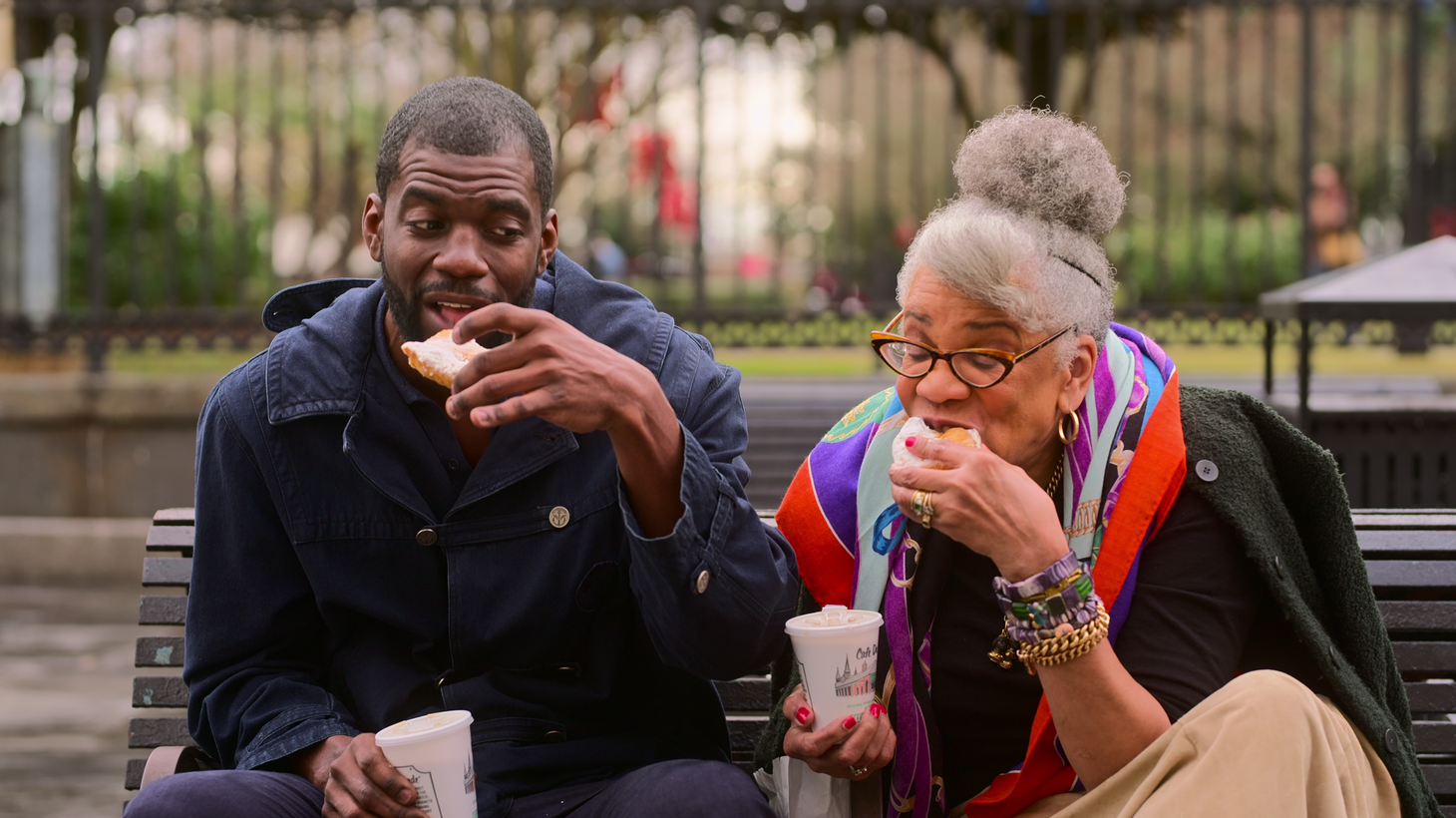 Based on the book by Dr. Jessica B. Harris (right), Stephen Satterfield explores how Black people have shaped American cuisine in season 2 of "High on the Hog."