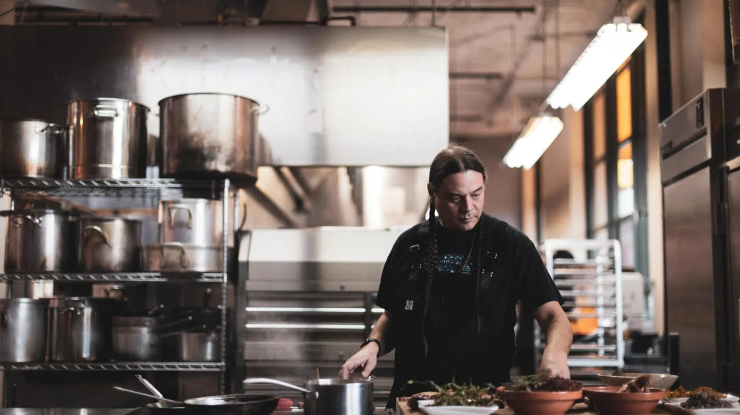 Founded by Sean Sherman, the North American Traditional Indigenous Food Systems (NATIFS) is dedicated to re-establishing Native foodways, starting with his community in Minneapolis.