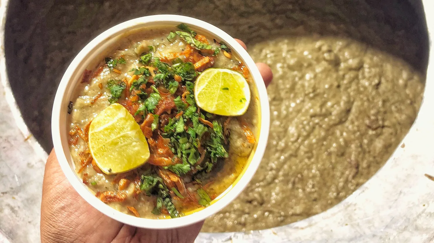 Writer Anusha Kulal says people will travel great distances to try different types of haleem, like the bowl served at the Hotel Peshawar.