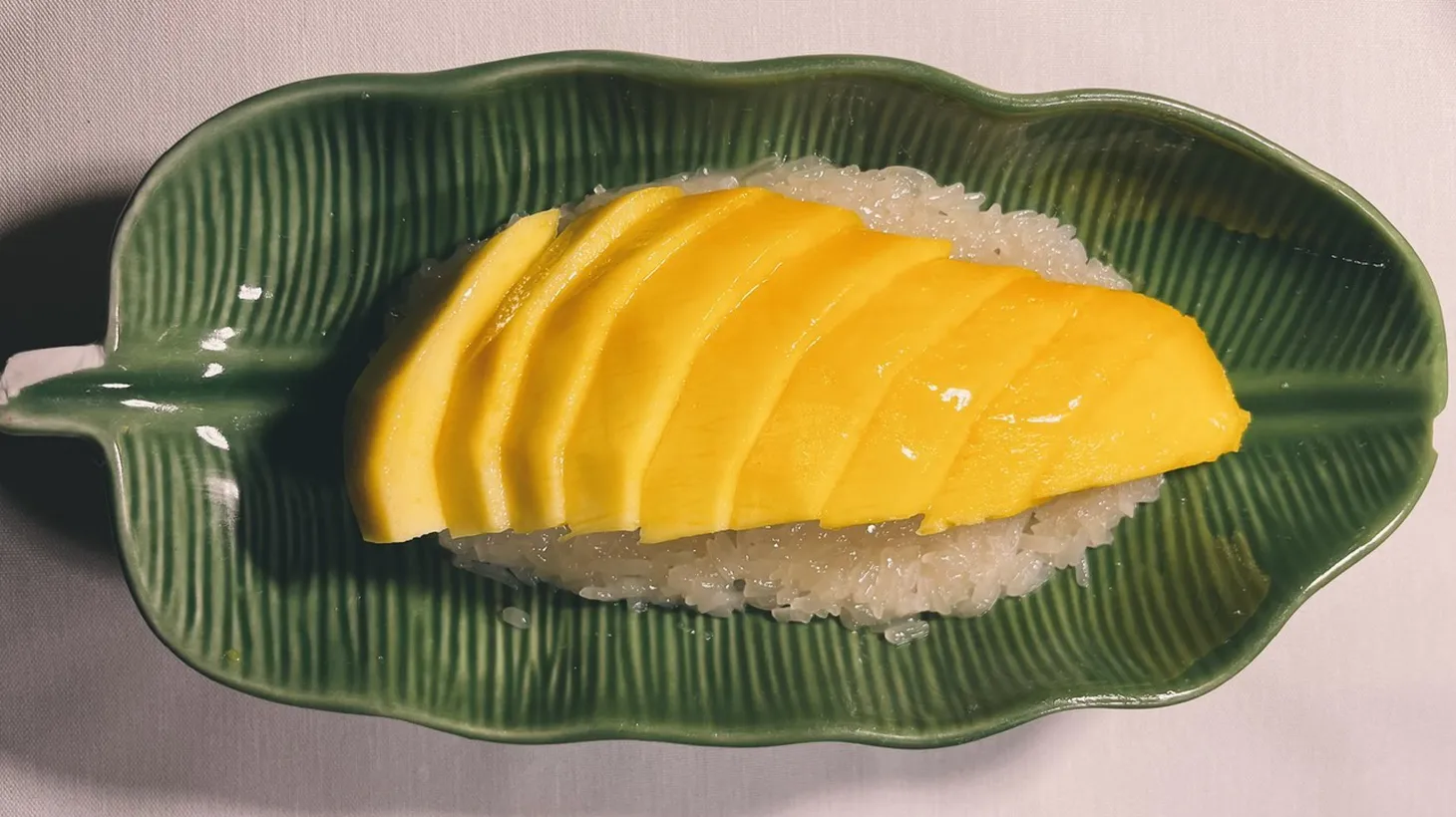 Justin Pichetrungsi had a special knife made for his mother who, along with his auntie, makes traditional mango sticky rice at Anajak Thai.