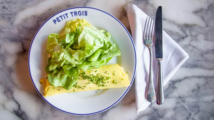 Chef Ludo Lefebvre details what goes into his famous omelet, which is on the menu at Petit Trois.
