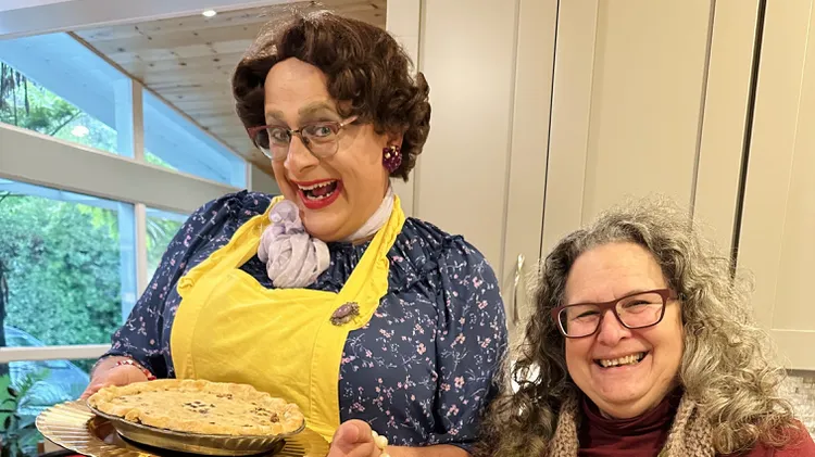 If RuPaul, Rose Nylund and Julia Child had a baby, she'd be Bertha Mason, a Midwestern pie-baking drag queen with a killer sour cream and raisin pie recipe.