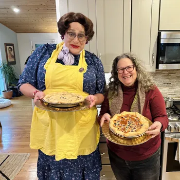 If RuPaul, Rose Nylund, and Julia Child had a baby, she'd be Bertha Mason, a Midwestern, pie-baking drag queen with a killer sour cream and raisin pie recipe.