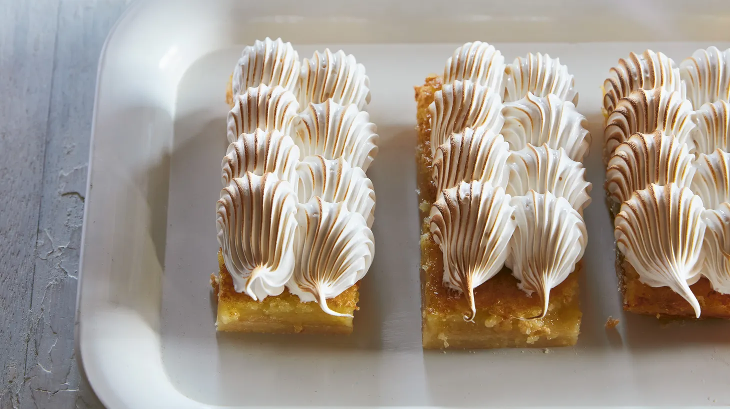 Lemon meringue pie bars get a torch in Chez Panisse alum Claire Ptak's latest cookbook.