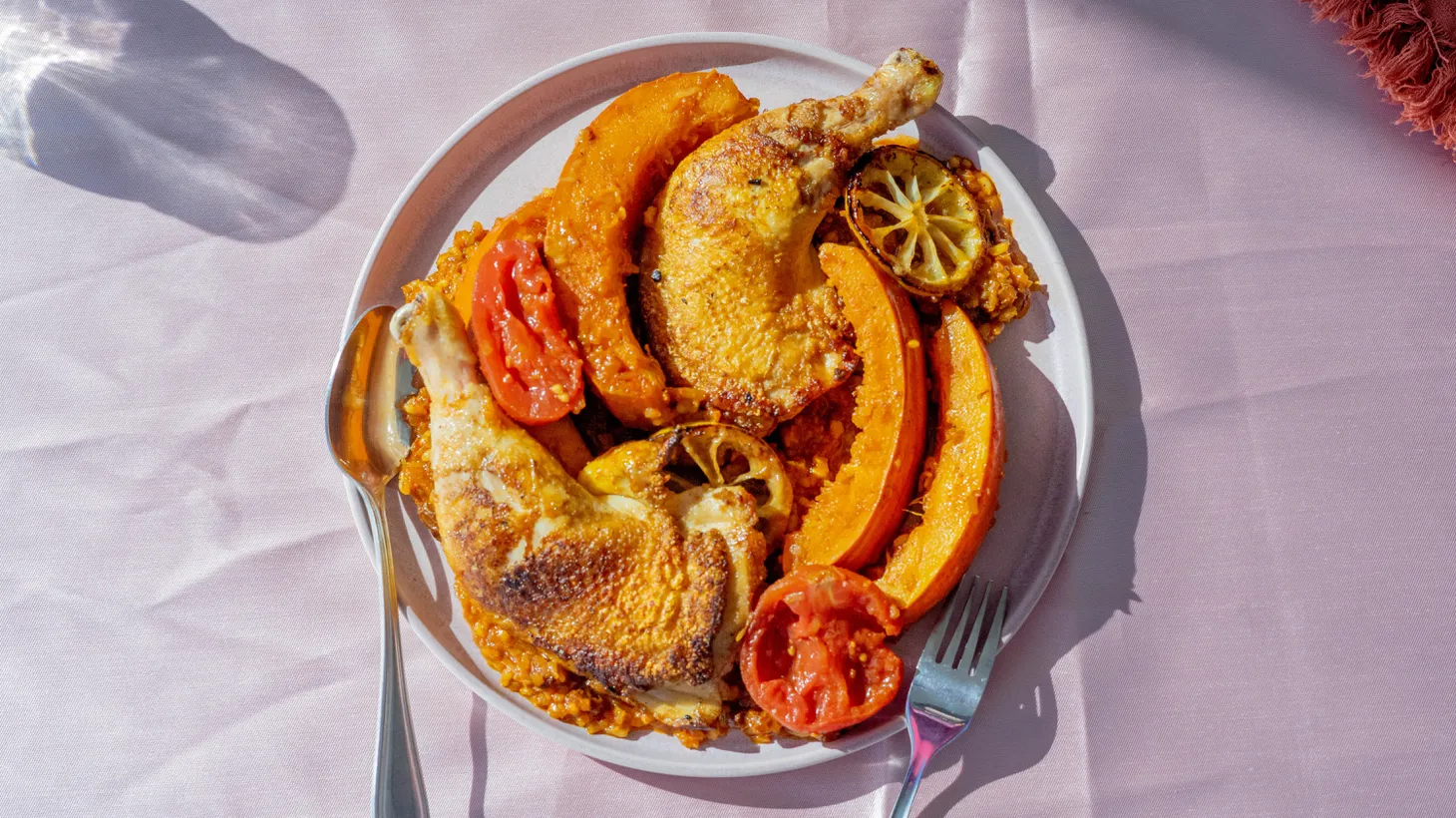 “There’s nothing wrong with making a beautiful roast chicken; I think that’s always satisfying,” says co-host Andy Baraghani. DeVonn Francis shares his take on a lush Jamaican stew.