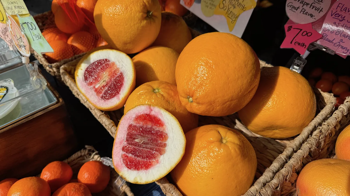 Only picking ripe fruit, like these Valentine pomelos, is the key to great citrus, says Laura Ramirez of JJ's Lone Daughter Ranch.