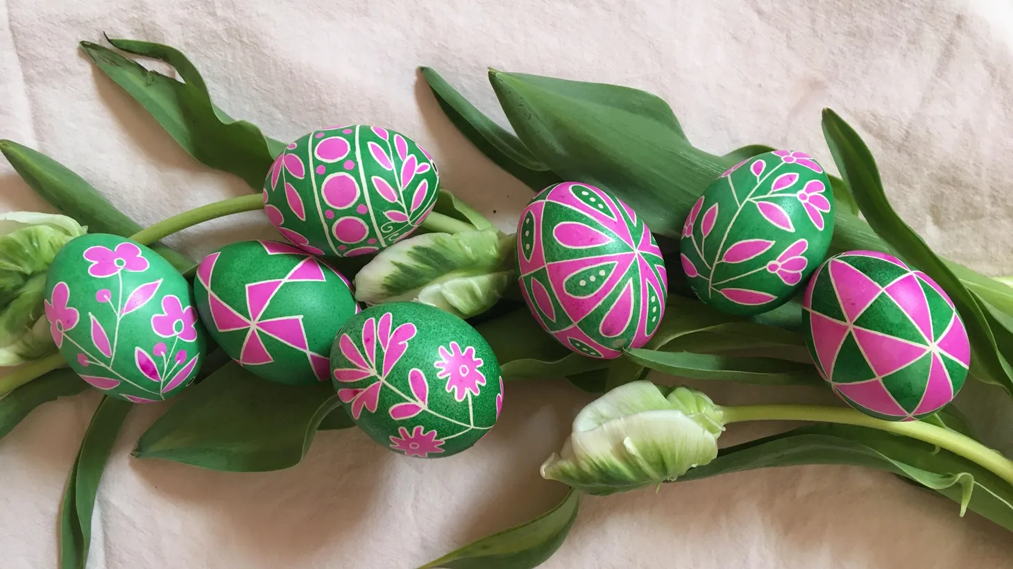 Hollow Real Blown out Eggshell Pysanka Ukrainian Easter Egg Ornament 