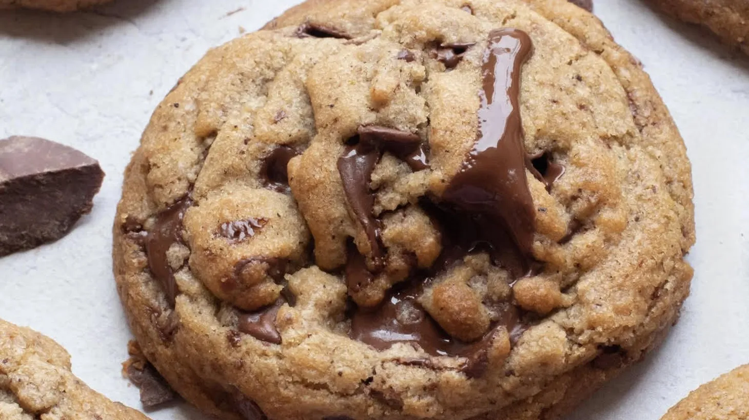 With its crisp edge and soft center, the Brown Butter Chocolate Chip is a favorite at Zooies Cookies.
