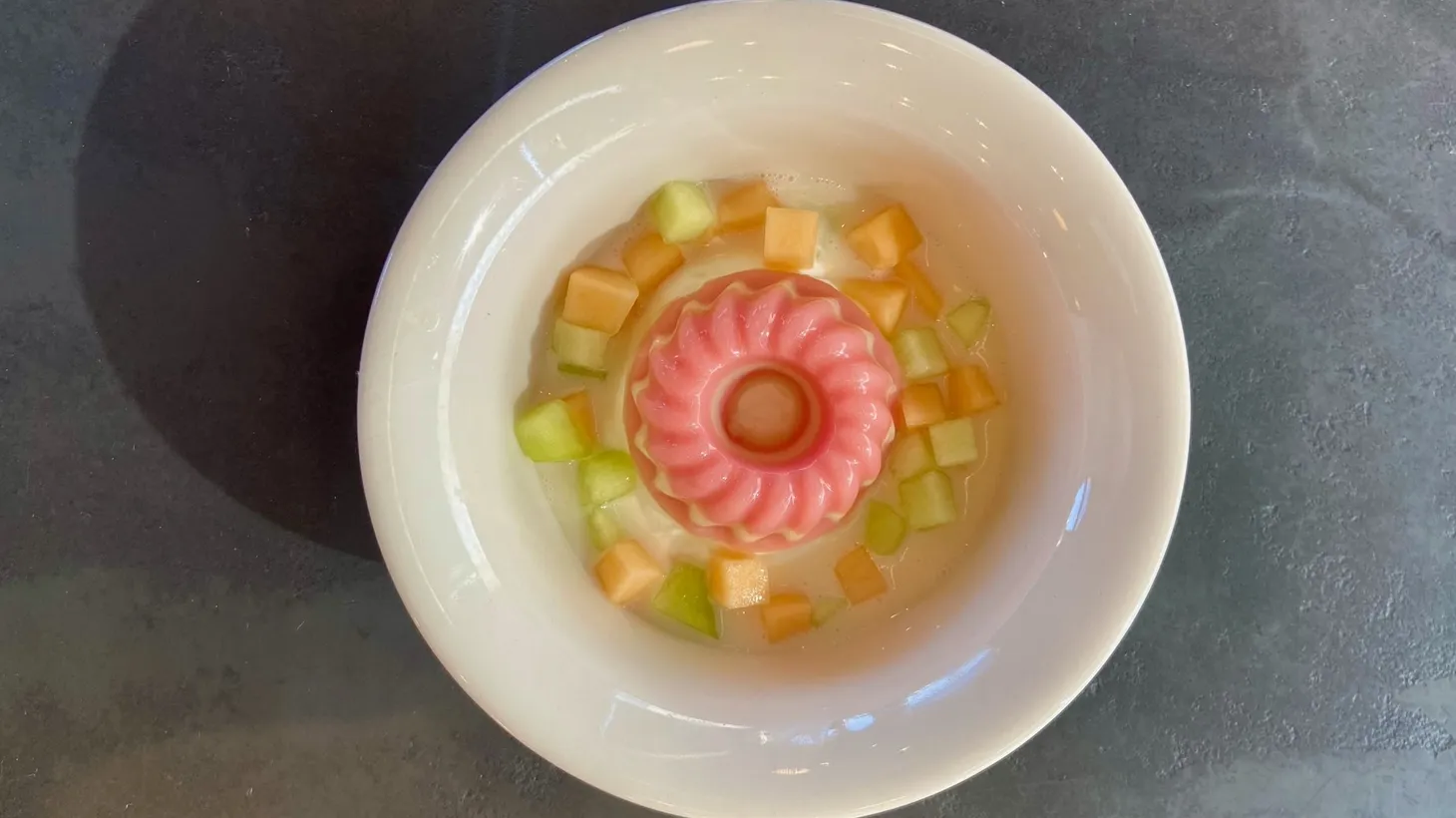 Erika Chan says her watermelon gelatin dessert at Dunsmoor is easy to make at home.