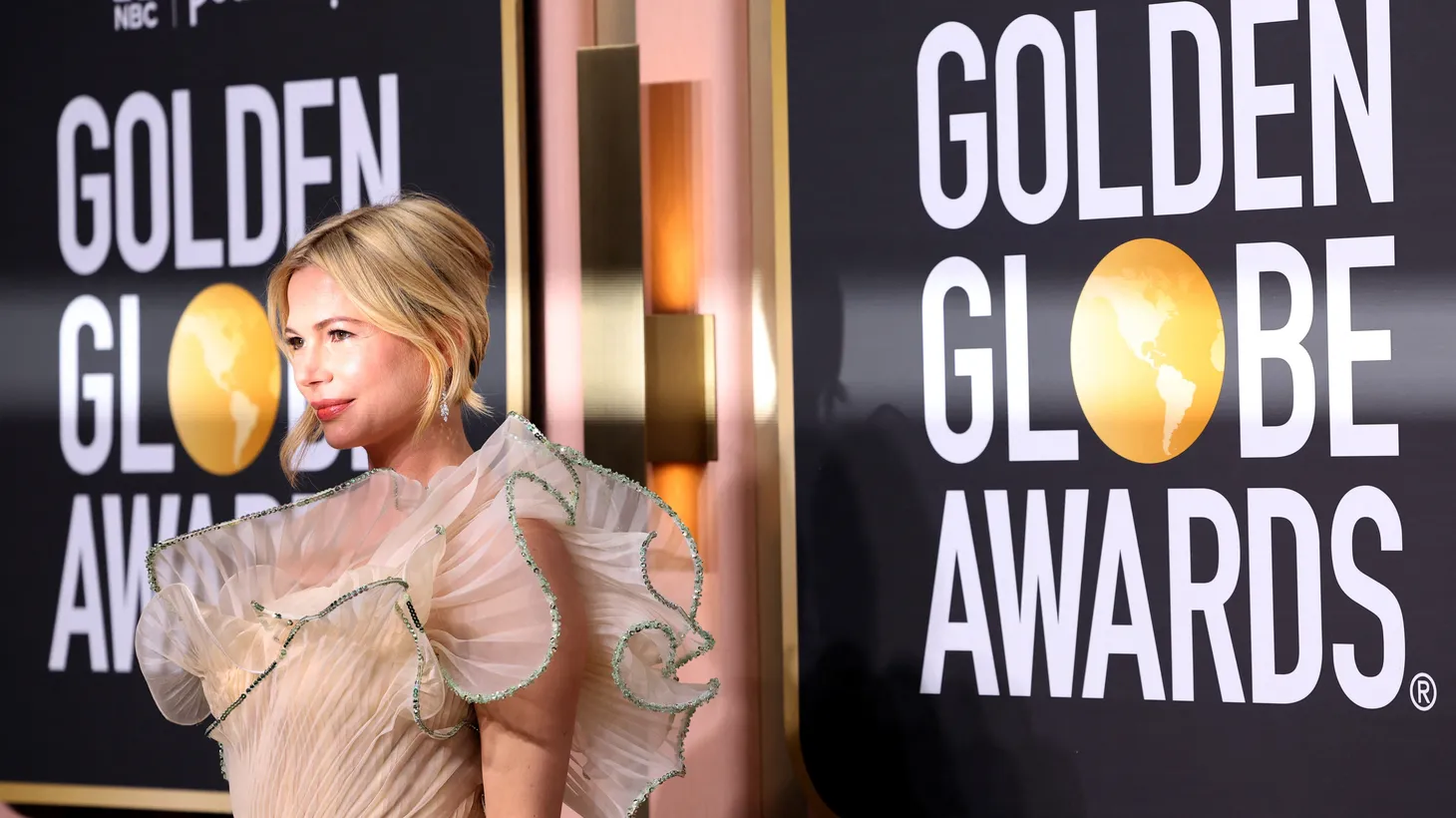 Michelle Williams attends the 80th Annual Golden Globe Awards in Beverly Hills, California, on January 10, 2023.