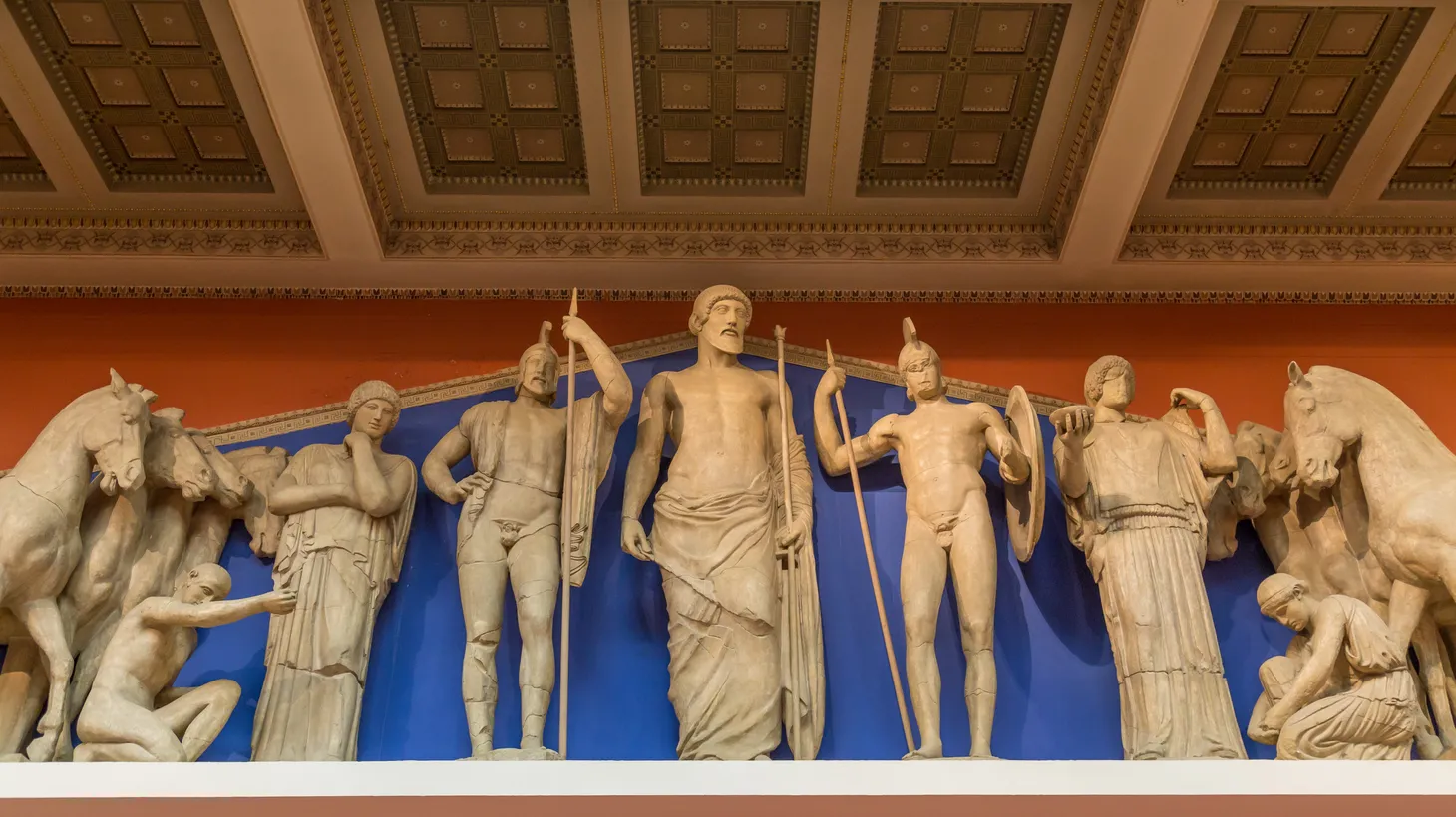 Zeus, Athena and other ancient Greek gods.