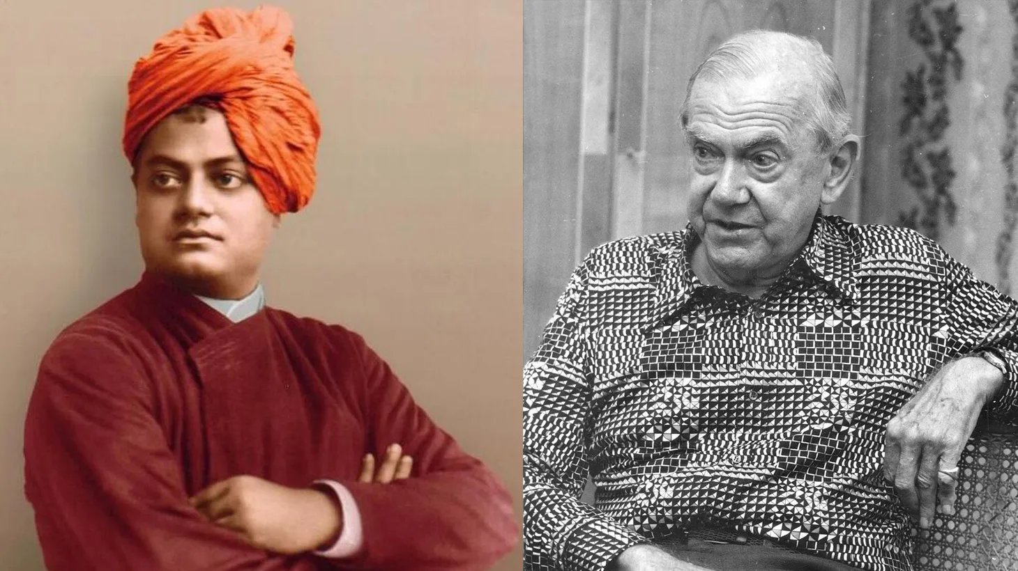 Hindu teacher, Swami Vivekananda and author, Graham Greene.