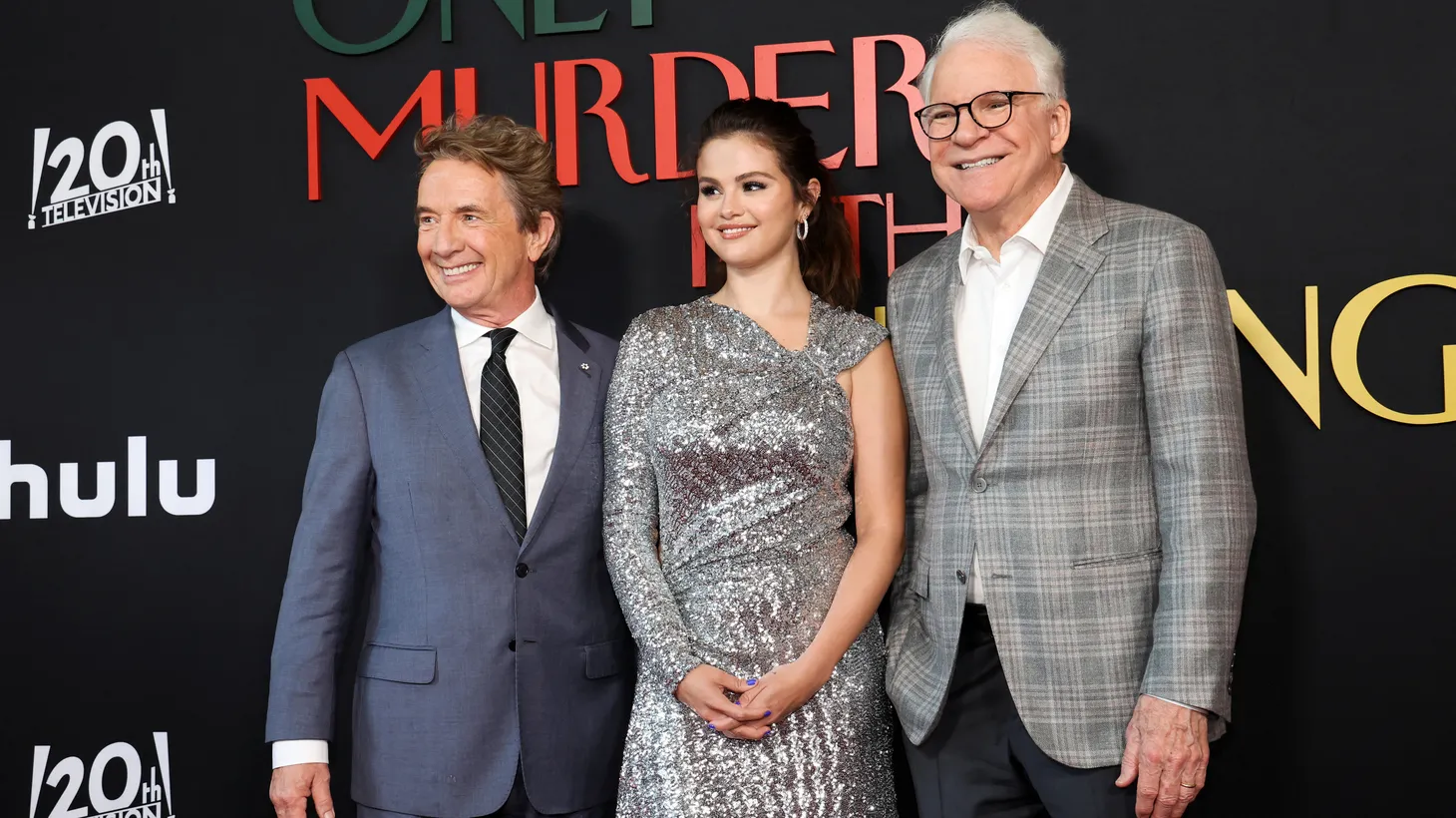 “That's a good idea: three older guys who live in a building and solve murders because they don't have anything else to do,” says Steve Martin, whose idea morphed into adding Selena Gomez as the third cast member. Martin Short (left), Selena Gomez and Steve Martin attend a premiere for season 2 of Only Murders in the Building, in Los Angeles, California, on June 27, 2022.