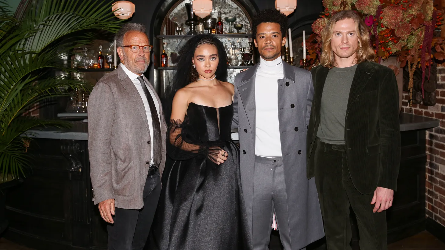 Mark Johnson (Left), Bailey Bass, Jacob Anderson, Sam Reid attend the Vanity Fair and AMC’s Advanced Screening of “Interview with the Vampire” in Manhattan on September 29, 2022.