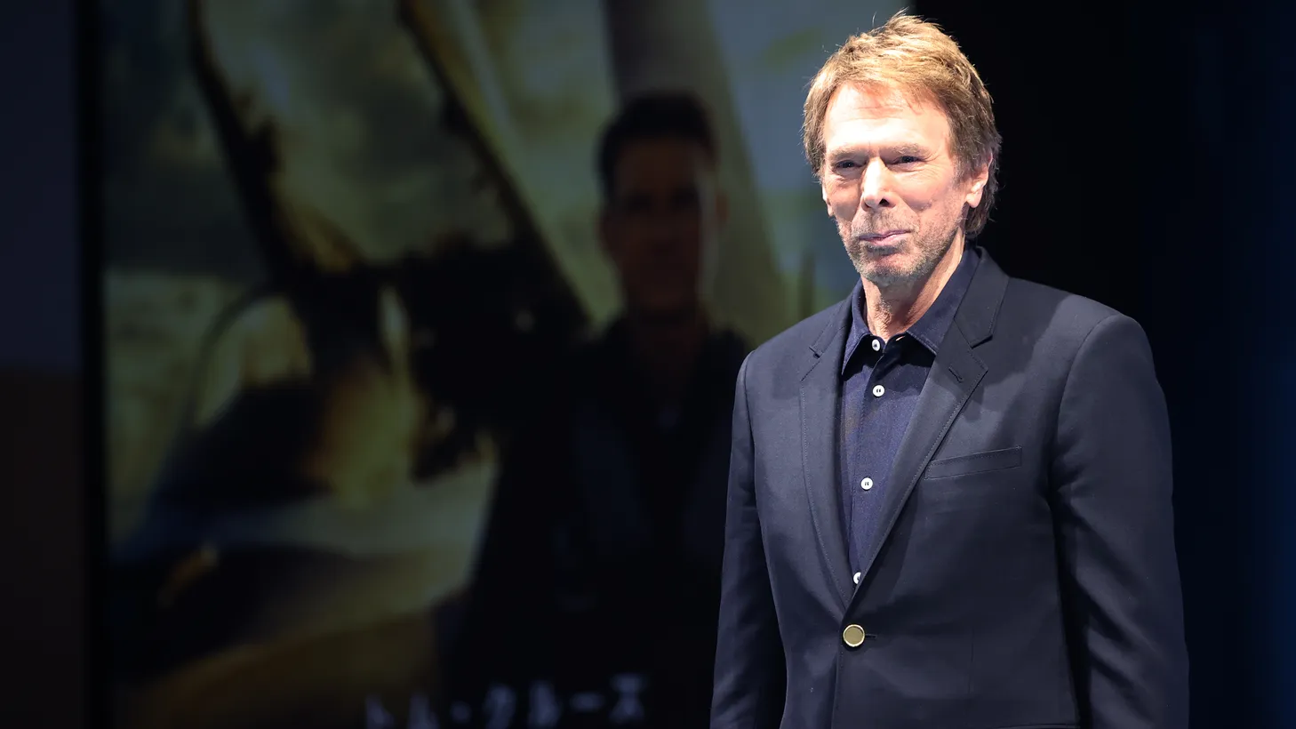 Producer Jerry Bruckheimer attends a press conference to speak about “Top Gun: Maverick” in Tokyo on May 23, 2022.