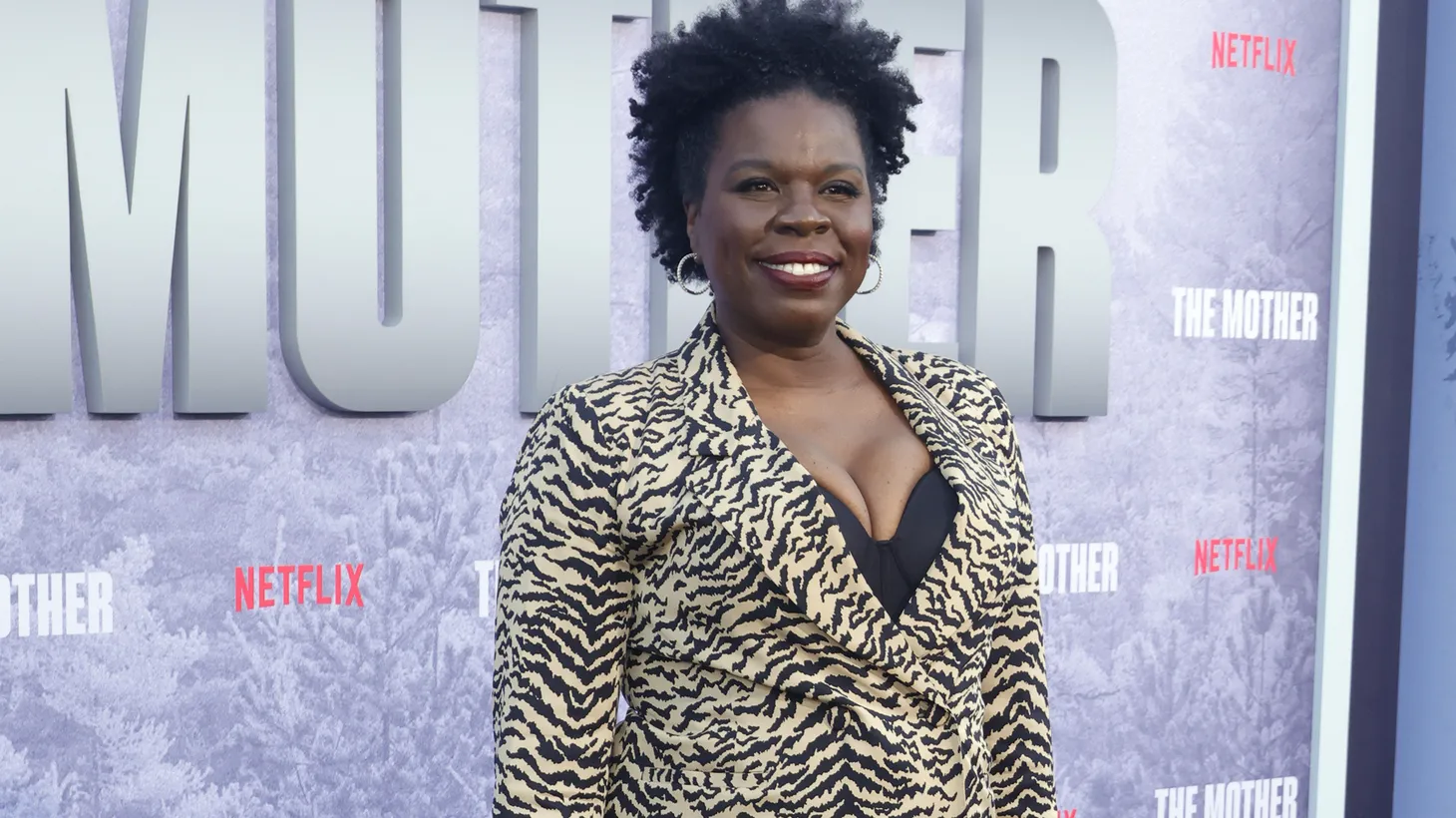 Comedian Leslie Jones attends the premiere of Netflix's "The Mother" held at Westwood Regency Village Theater in Los Angeles on May 10, 2023.