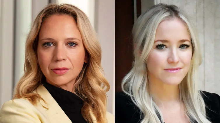 New York Times Presents’ producers of “Sin Eater: The Crimes of Anthony Pellicano” Rachel Abrams (left) and Liz Day.
