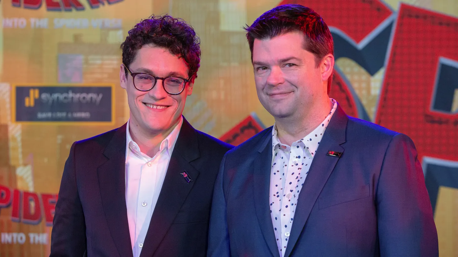 Phil Lord and Chris Miller attend the world premiere for “Spider-Man: Into the Spider-Verse” in 2018. They went on to win an Oscar for producing the animated hit.