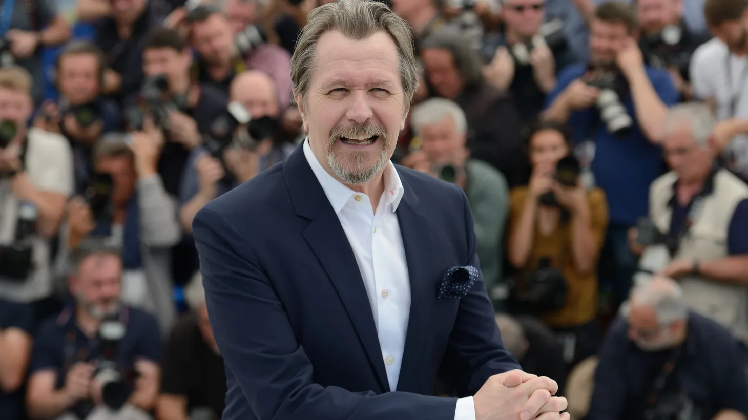 Gary Oldman attending a photocall held at the Palais des Festivals as part of the 71st annual Cannes Film Festival on May 16, 2018 in Cannes, France.