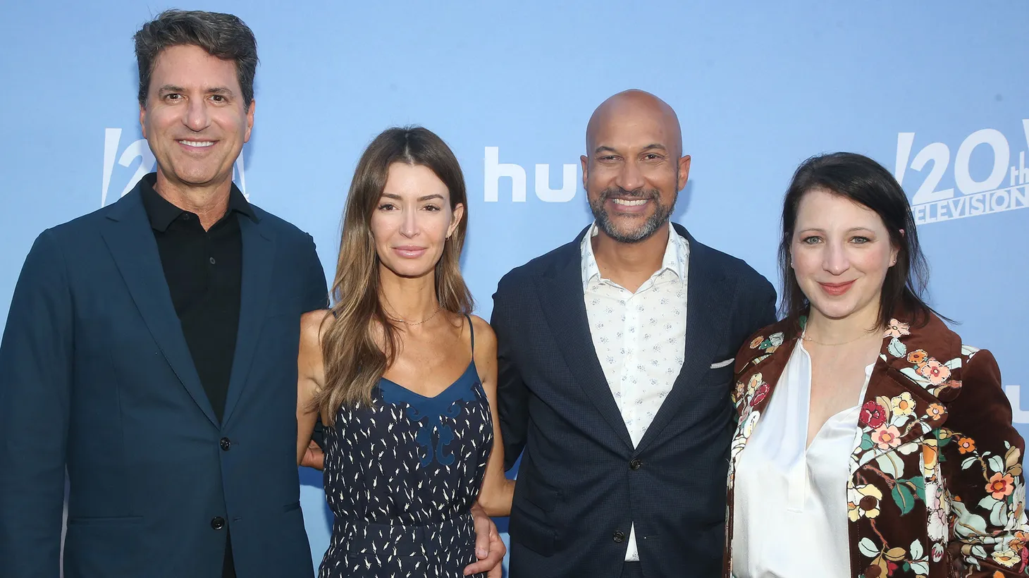 Steven Levitan (left), Kristina Levitan, Keegan-Michael Key, and Elle Key at the premiere of Hulu's “Reboot” at Fox Studios, in Los Angeles, on September 19, 2022.