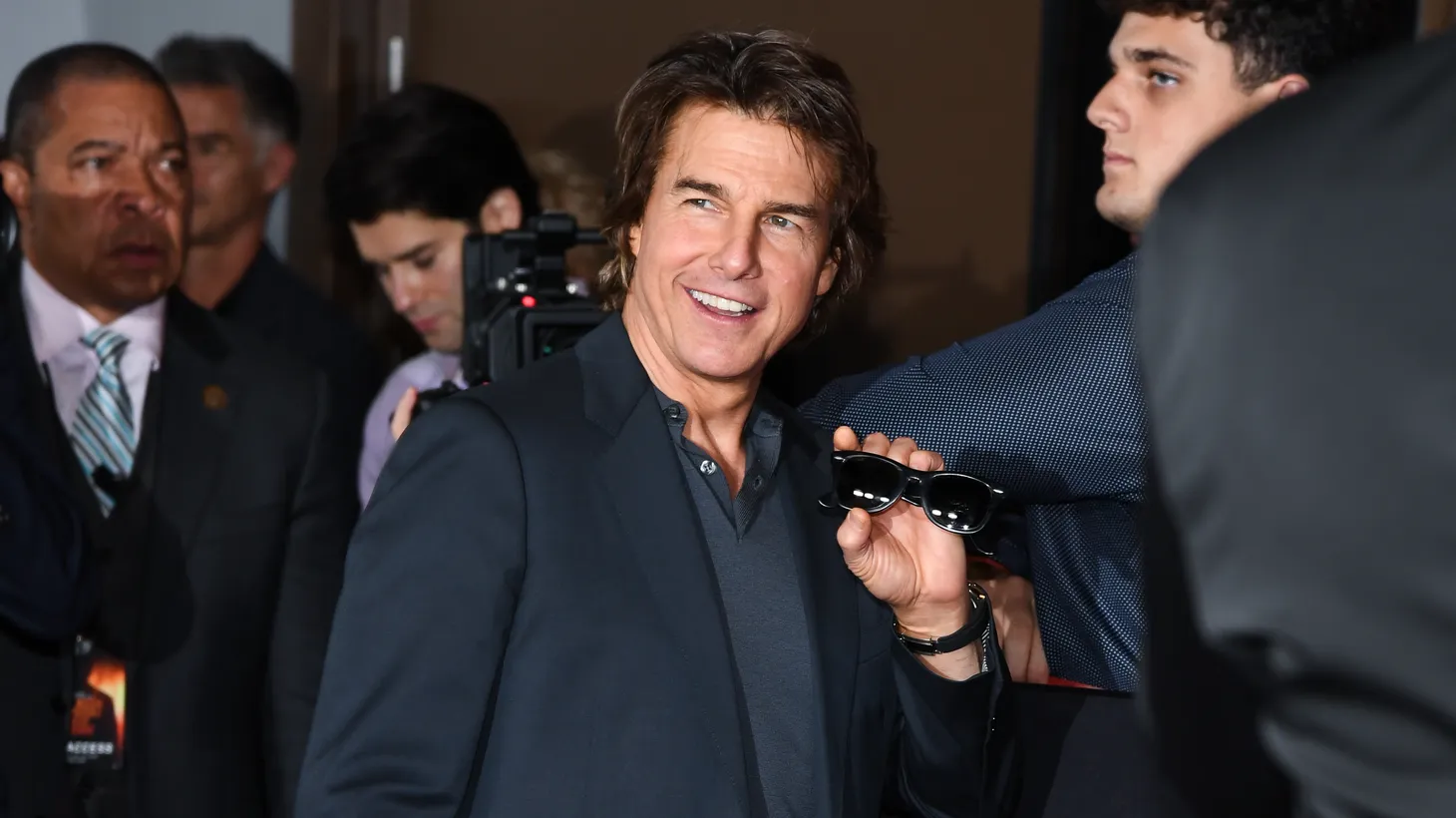Tom Cruise walking on the red carpet as Paramount Pictures and Skydance host the US premiere of Mission: Impossible - Dead Reckoning Part One at the Rose Theater, at Jazz at Lincoln Center’s Frederick P. Rose Hall in New York, NY, July 10, 2023.
