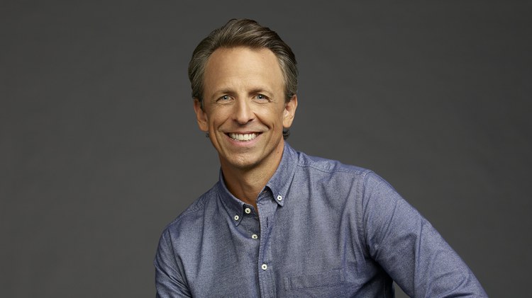 Emmy nominated host and writer Seth Meyers has been at the helm of “Late Night” since 2014. Previously, he was a cast member, news anchor and head writer for “Saturday Night Live.”