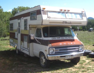 A Dodge El Dorado RV very similar to the one bought by David Weinberg