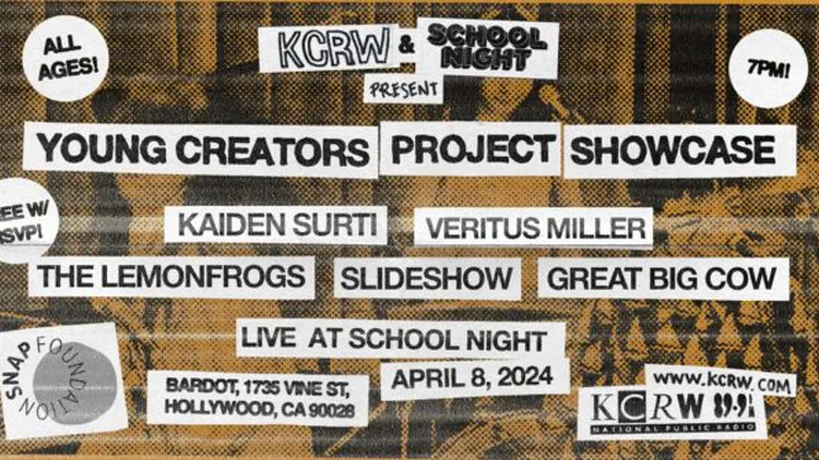Meet KCRW’s Young Creators Class of '24 ahead of their KCRW Presents: School Night showcase.