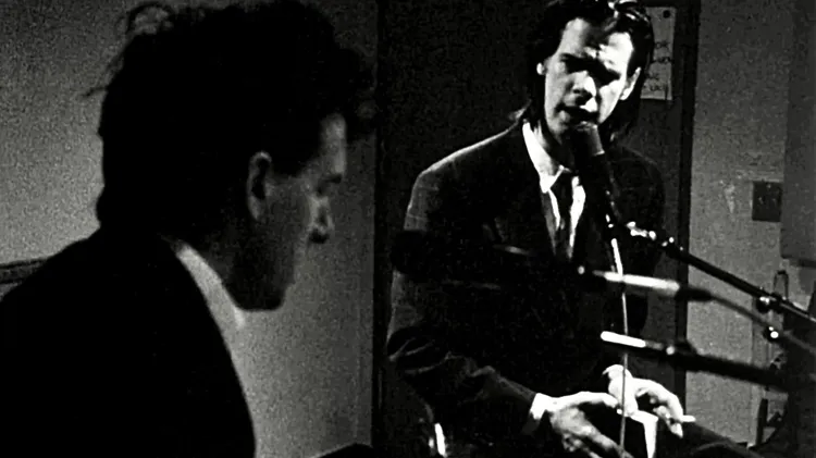 Nick Cave and the Bad Seeds join Deirdre in-studio on March 3, 1989, for a loose-limbed acoustic set following the release of “Tender Prey.”