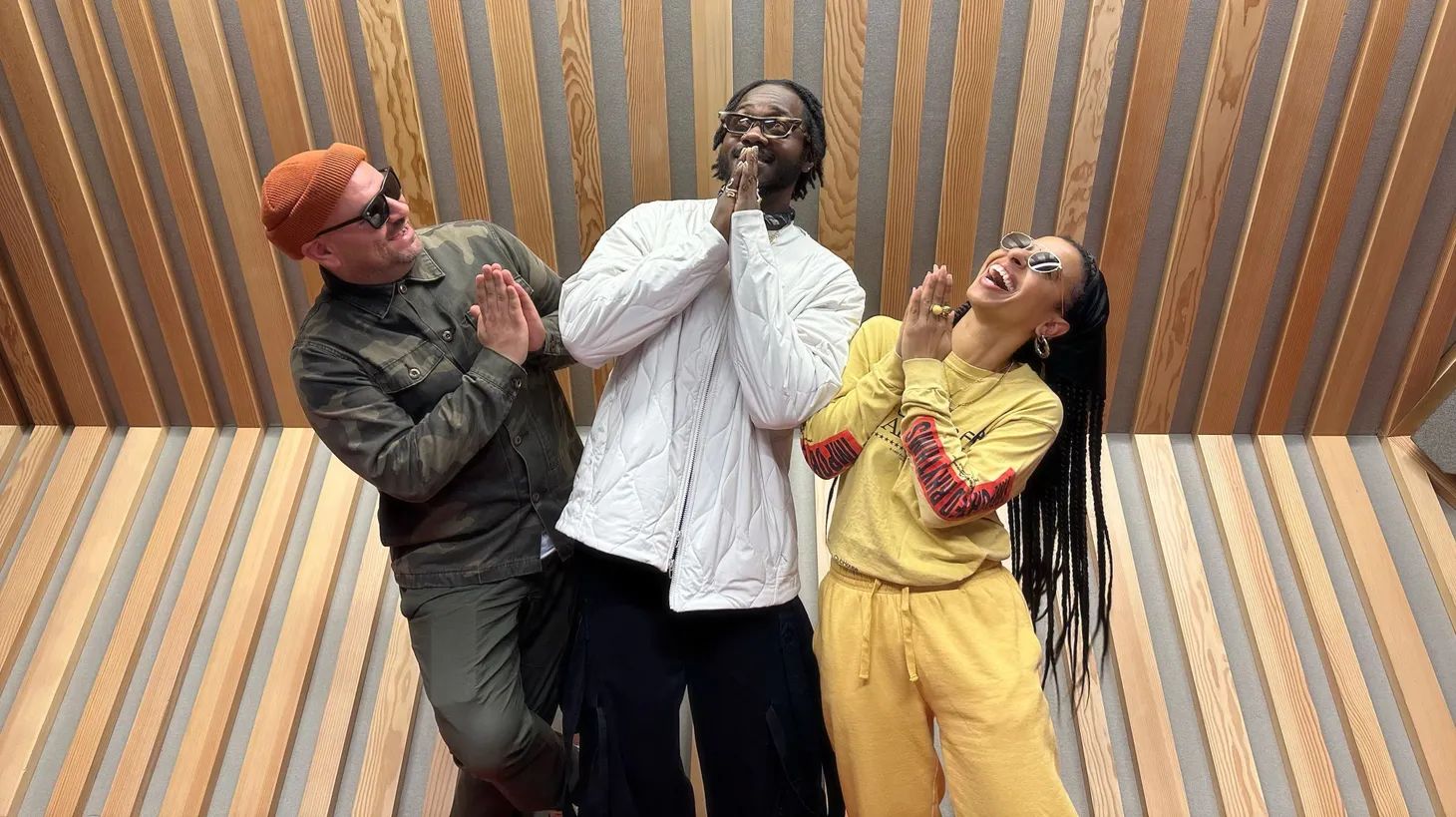 Channel Tres hangs with Novena and Anthony at KCRW HQ.
