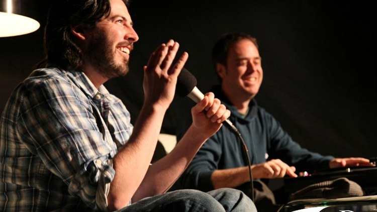 Director Jason Reitman and turntablist Cut Chemist sat down with Jason Bentley to explore songs that have inspired them for KCRW's "Conversations through Music."