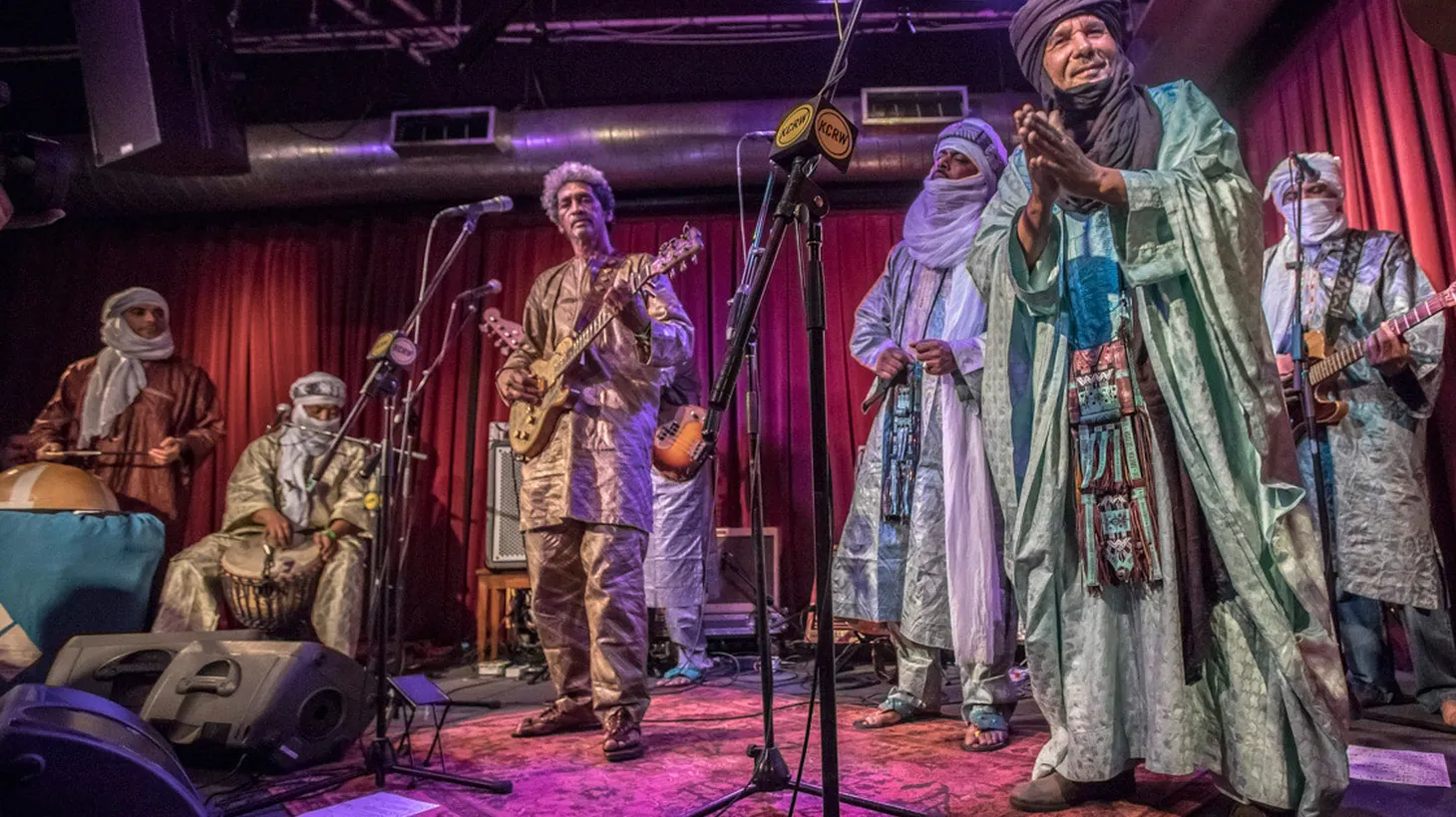 Nomadic musicians from the Saharan region of northwest Africa, the members of Tinariwen have been sharing their particular brand of desert blues since 1979.